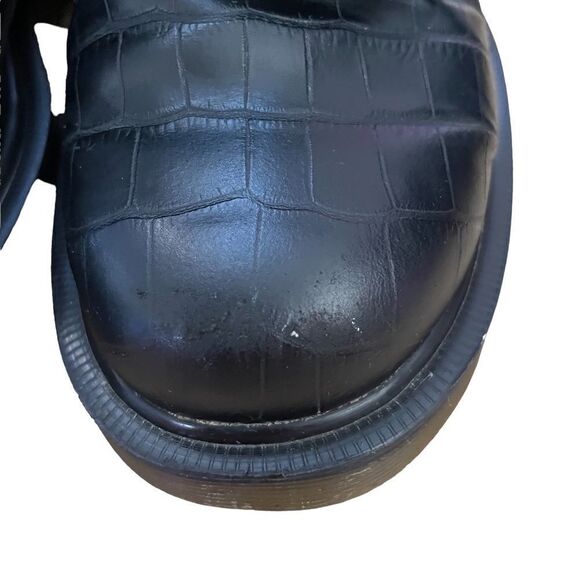 Dr. Martens Black Pascal Croco Embossed Boots ~ Size US 6 - Picture 4 of 12